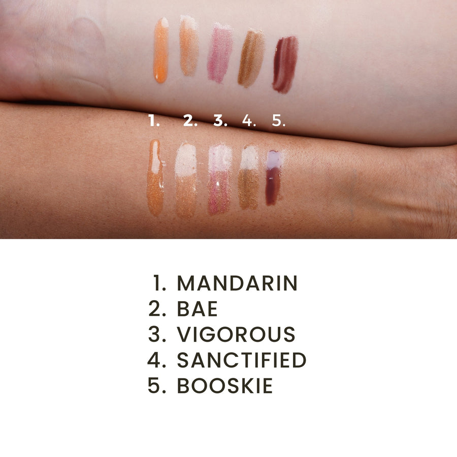 Mandarin Sparkle Luxe Lip Gloss - Sassy Jones